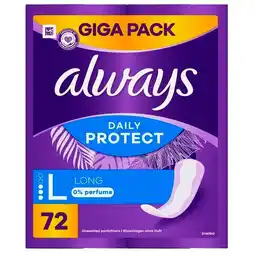 Trekpleister Always Daily Protect Long Inlegkruisjes aanbieding