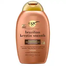 Trekpleister OGX Brazilian Keratin Smooth & Sleek Shampoo aanbieding