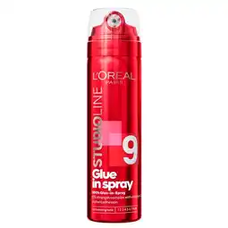 Trekpleister L'Oréal Paris Studio Line Ultra Strong 9 Glue In Spray aanbieding