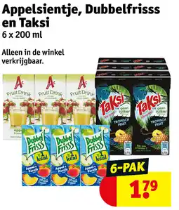 Kruidvat Appelsientje, Dubbelfrisss en Taksi aanbieding