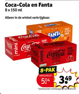 Kruidvat Coca-Cola en Fanta aanbieding