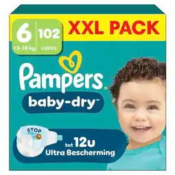 Trekpleister Pampers Baby-Dry Maat 6 Luiers aanbieding