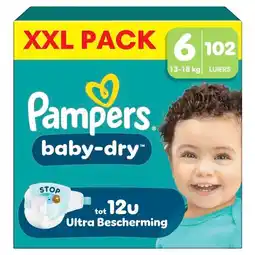 Trekpleister Pampers Baby-Dry Maat 6 Luiers aanbieding