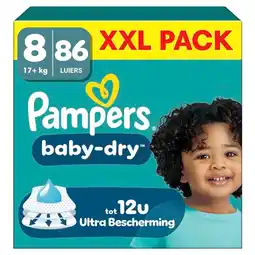 Trekpleister Pampers Baby-Dry Maat 8 Luiers aanbieding