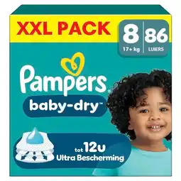 Trekpleister Pampers Baby-Dry Maat 8 Luiers aanbieding