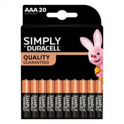 Kruidvat Duracell Simply AAA-Batterijen aanbieding