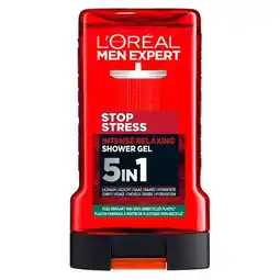 Trekpleister L'Oréal Paris Men Expert Stop Stress Intense Relaxing 5-in-1 Showergel aanbieding