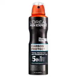 Trekpleister L'Oréal Paris Men Expert Carbon Protect 5-in-1 Deodorant Spray aanbieding