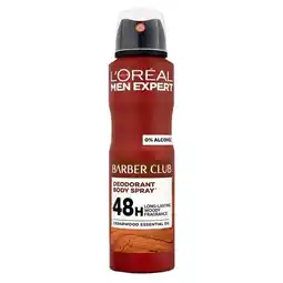 Trekpleister L'Oréal Paris Men Expert Men Expert Barber Club Deodorant Bodyspray aanbieding