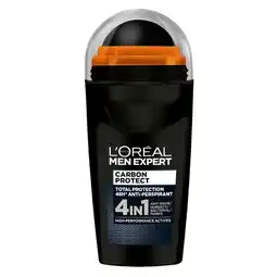 Trekpleister L'Oréal Paris Men Expert Carbon Protect 4-in-1 Deodorant Roller aanbieding