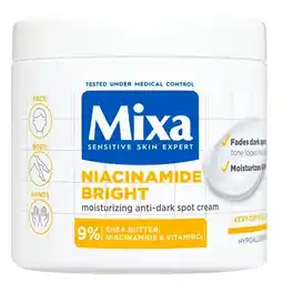 Trekpleister Mixa Niacinamide Bright Moisturizing Anti-Dark Spot Cream aanbieding