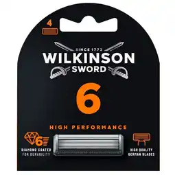 Trekpleister Wilkinson Sword Wilkinson 6 Navulmesjes aanbieding