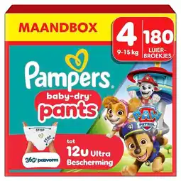 Trekpleister Pampers Baby-Dry Paw Patrol Pants Maat 4 Luierbroekjes aanbieding