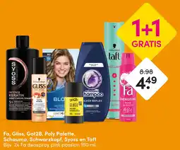 DA Fa, Gliss, Got2B, Poly Palette, aanbieding