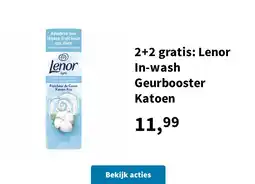 Plein.nl 2+2 gratis: Lenor In-wash Geurbooster Katoen aanbieding