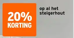 GAMMA op al het steigerhout aanbieding