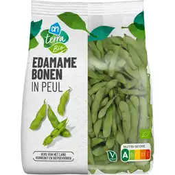 Albert Heijn AH Terra Biologische edamame bonen in peul aanbieding