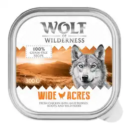 Zooplus 6x300g Adult Wide Acres - Kip Wolf of Wilderness Hondenvoer aanbieding
