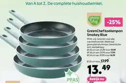 AllesZ GreenChef koekenpan Smokey Blue aanbieding