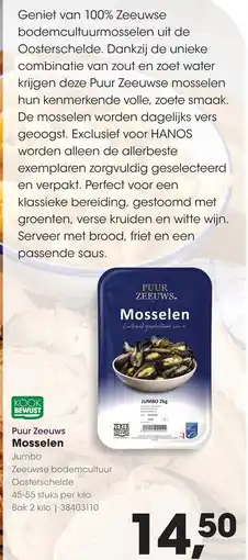 HANOS Puur Zeeuws Mosselen aanbieding