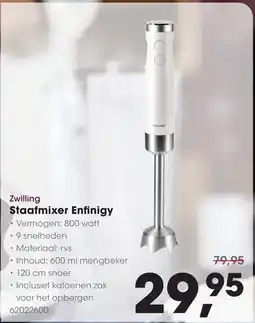 HANOS Zwilling Staafmixer Enfinigy aanbieding