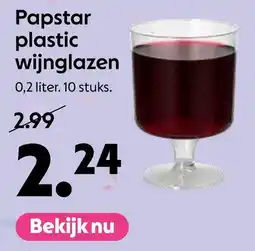 AllesZ Papstar plastic wijnglazen aanbieding