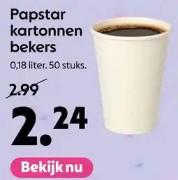AllesZ Papstar kartonnonnen bekers aanbieding