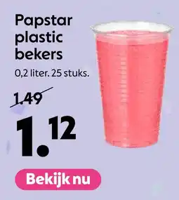 AllesZ Papstar plastic bekers aanbieding