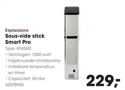 HANOS Espressions Sous-vide stick Smart Pro aanbieding