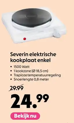 AllesZ Severin elektrische kookplaat enkel aanbieding