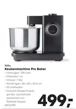 HANOS Wilfa Keukenmachine Pro Baker aanbieding