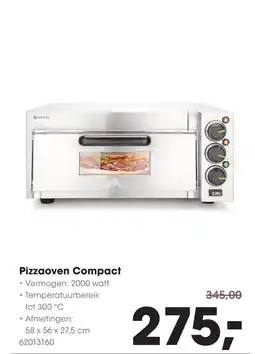 HANOS HENDI Pizzaoven Compact aanbieding
