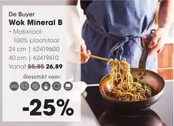 HANOS De Buyer Wok Mineral B aanbieding