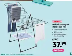 AllesZ Leifheit droogrek classic 250 flex aanbieding