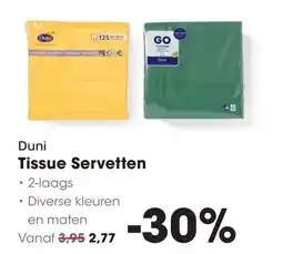 HANOS Duni Tissue Servetten aanbieding
