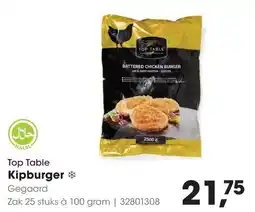HANOS Top Table Kipburger aanbieding