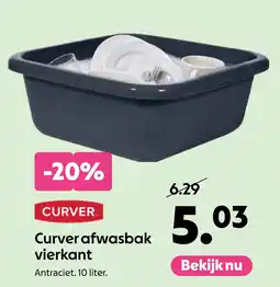 AllesZ Curver afwasbak vierkant aanbieding