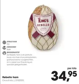 HANOS King's rebello ham aanbieding