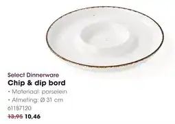 HANOS Select Dinnerware Chip & dip bord aanbieding