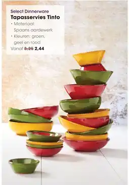 HANOS Select Dinnerware Tapasservies Tinto aanbieding