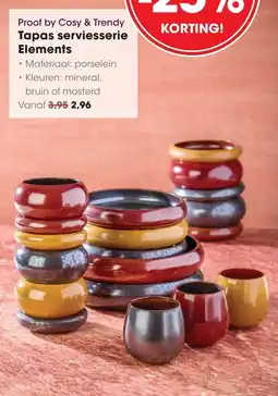 HANOS Proof by Cosy & Trendy Tapas servieesserie Elements aanbieding