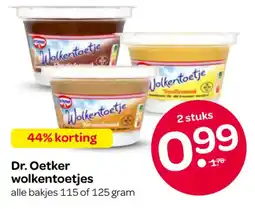 Spar Dr. Oetker wolkentoetjes aanbieding