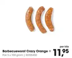 HANOS Barbecueworst Crazy Orange aanbieding