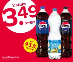 Spar Pepsi of Crystal Clear aanbieding