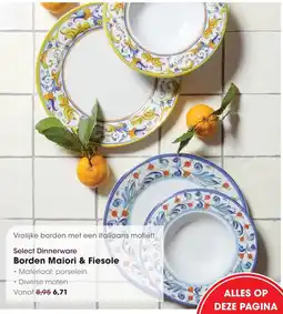 HANOS Select Dinnerware Borden Maiori & Fiesole aanbieding