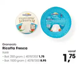 HANOS Granarolo Ricotta Fresca aanbieding