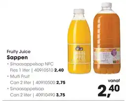 HANOS Sappen Sinaasappelsap NFC aanbieding