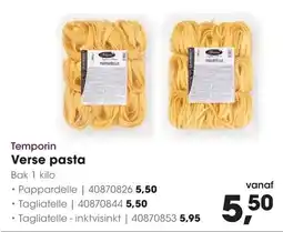 HANOS Temporin Verse pasta aanbieding