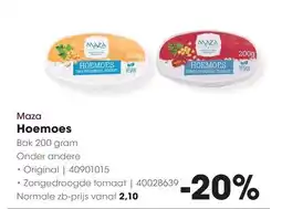 HANOS Maza Hoemoes aanbieding