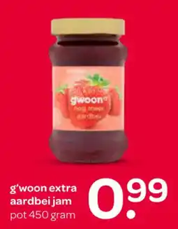 Spar g'woon extra aardbei jam aanbieding